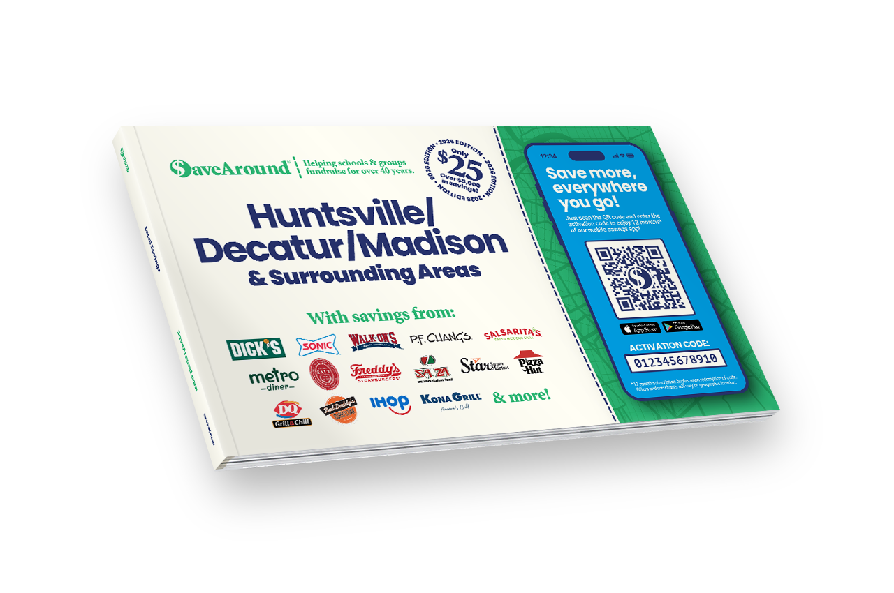 2026 Huntsville / Decatur / Madison & Surrounding Areas SaveAround® Coupon Book