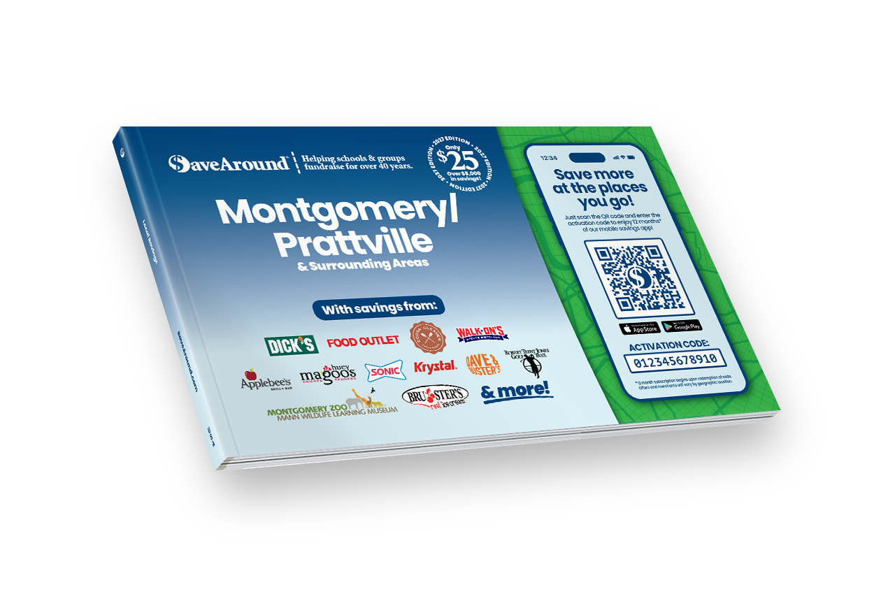 2027 Montgomery / Prattville & Surrounding Areas SaveAround® Coupon Book