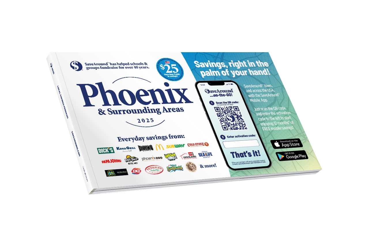 2025 Phoenix & Surrounding Areas SaveAround® Coupon Book