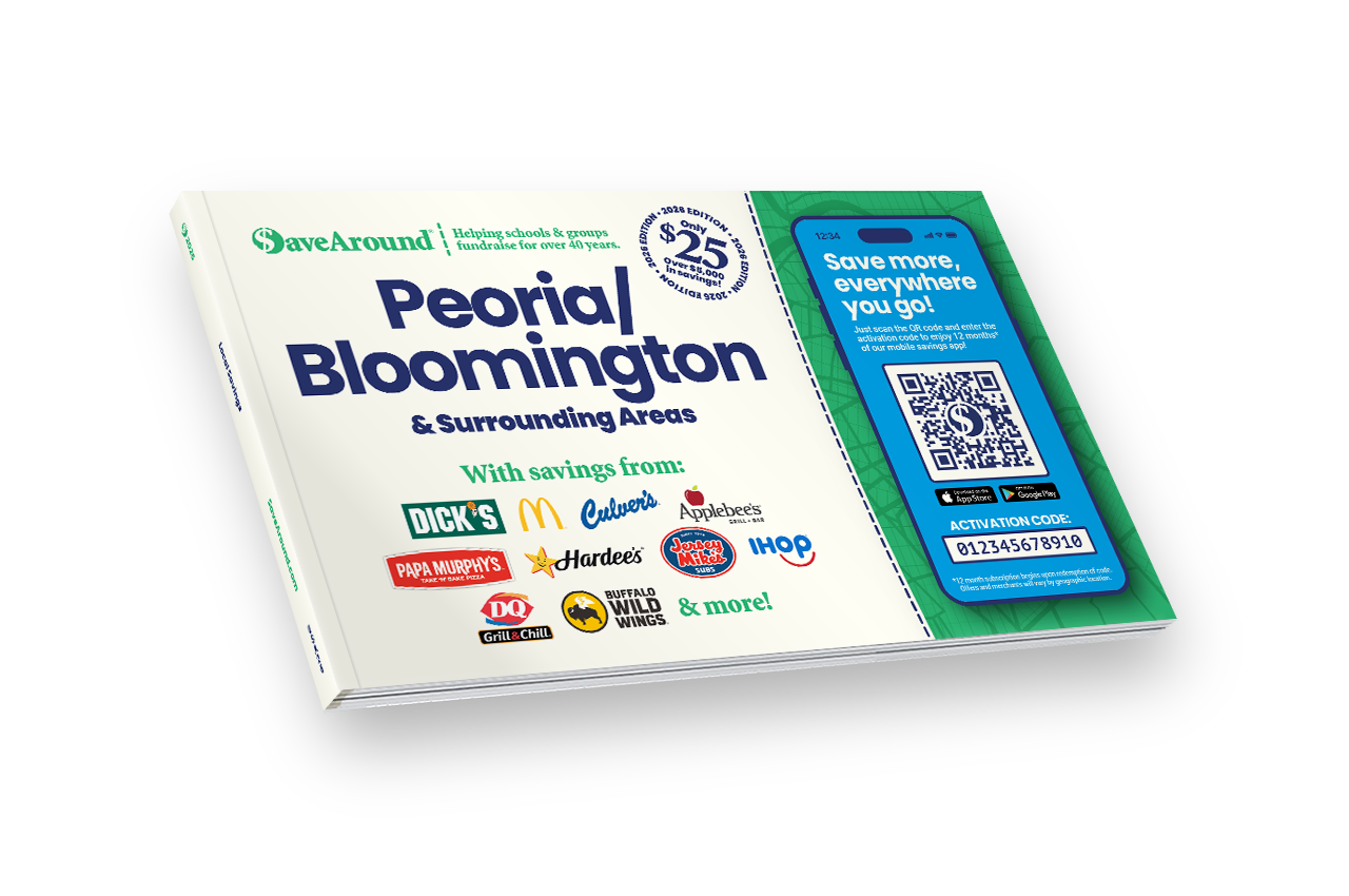 2026 Peoria/Bloomington & Surrounding Areas SaveAround® Coupon Book