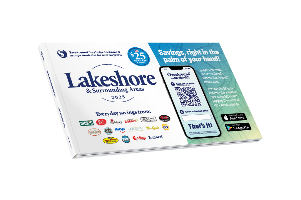 2025 Lakeshore & Surrounding Areas SaveAround® Coupon Book