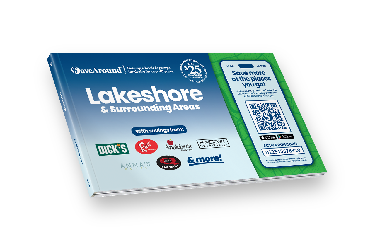 2027 Lakeshore & Surrounding Areas SaveAround® Coupon Book