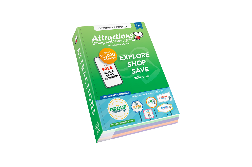 2025 Greenville County SC Attractions Coupon Book