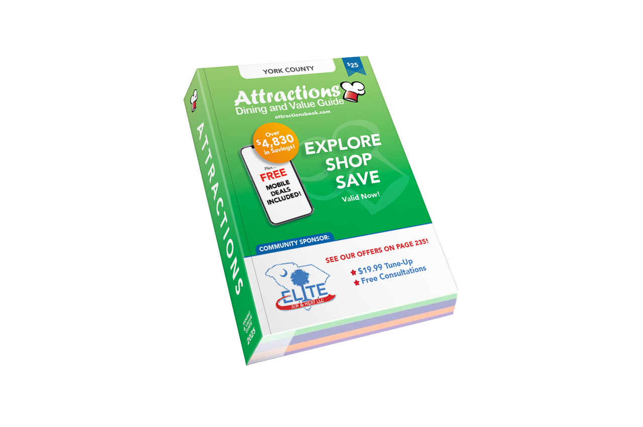 2025 York County SC Attractions Coupon Book